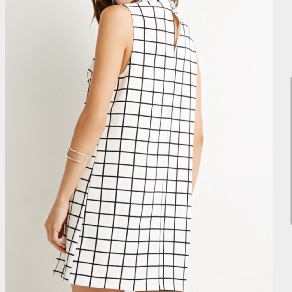 Forever 21 Grid Pattern Shift Dress - image 2